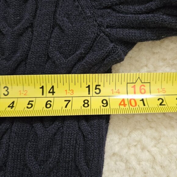 Tommy Hilfiger Blue Cable Knit Sweater - Picture 6 of 7